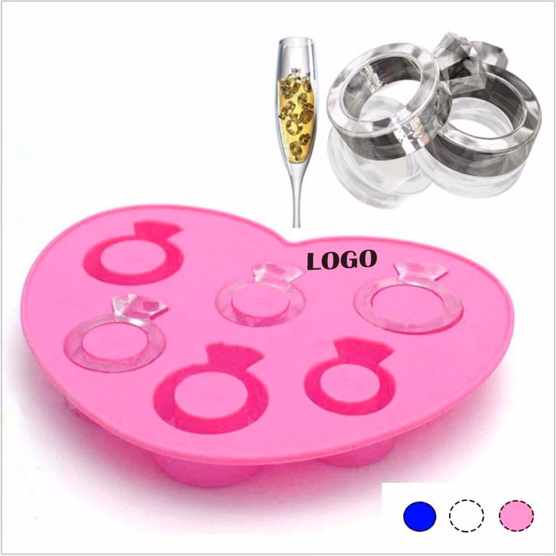 Heart Shaped Silicone Ice Finger Ring Mold
