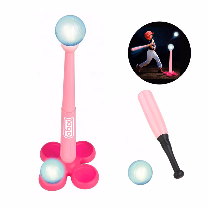 Kids Light-Up T-Ball Toy Set
