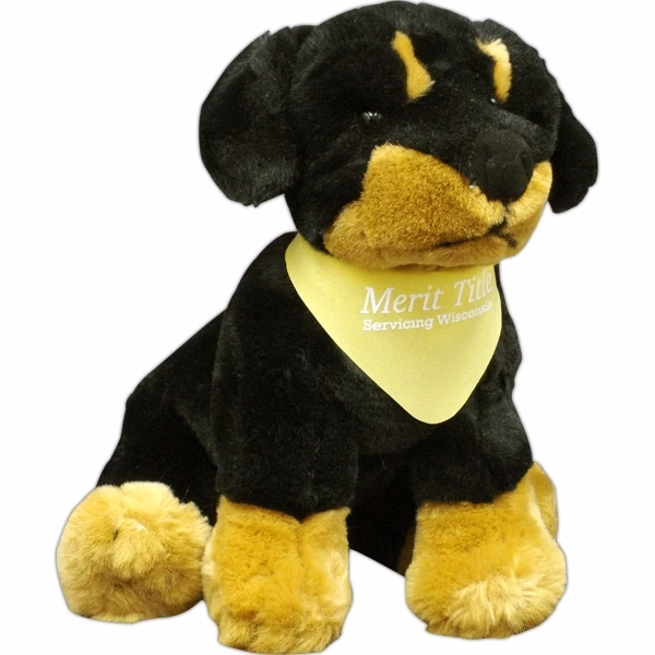 8" Medium Sitting Dog - Rottweiler