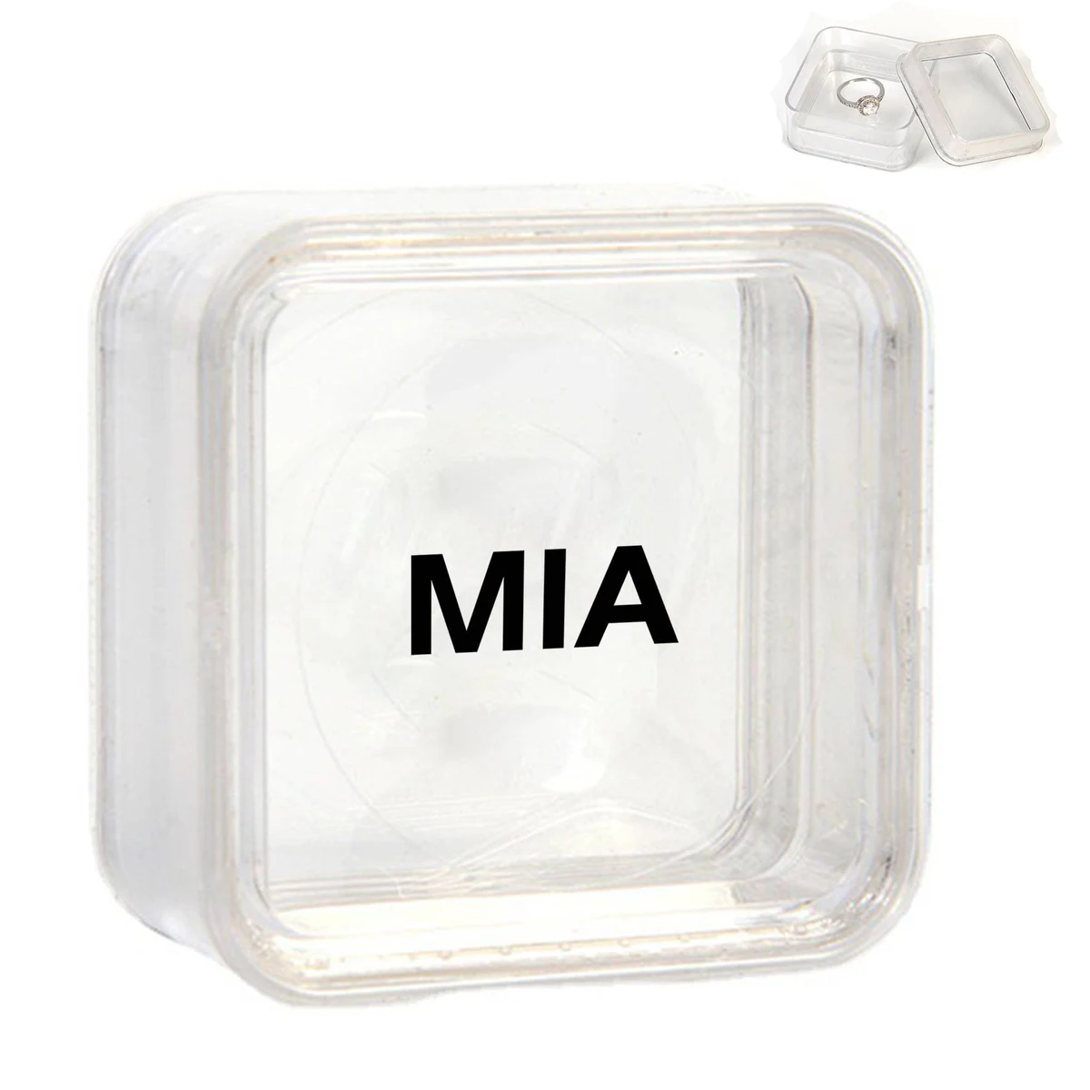 Plastic Transparent 3D Floating Film Jewelry Organizer 1