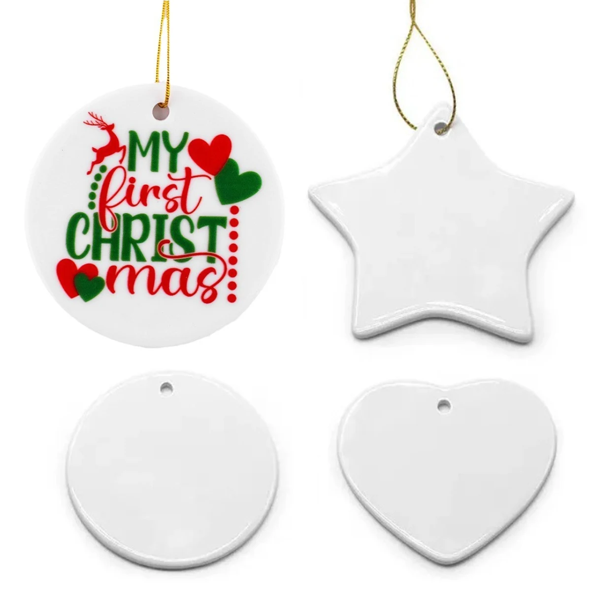 Custom Ceramic Ornament Pendant 1