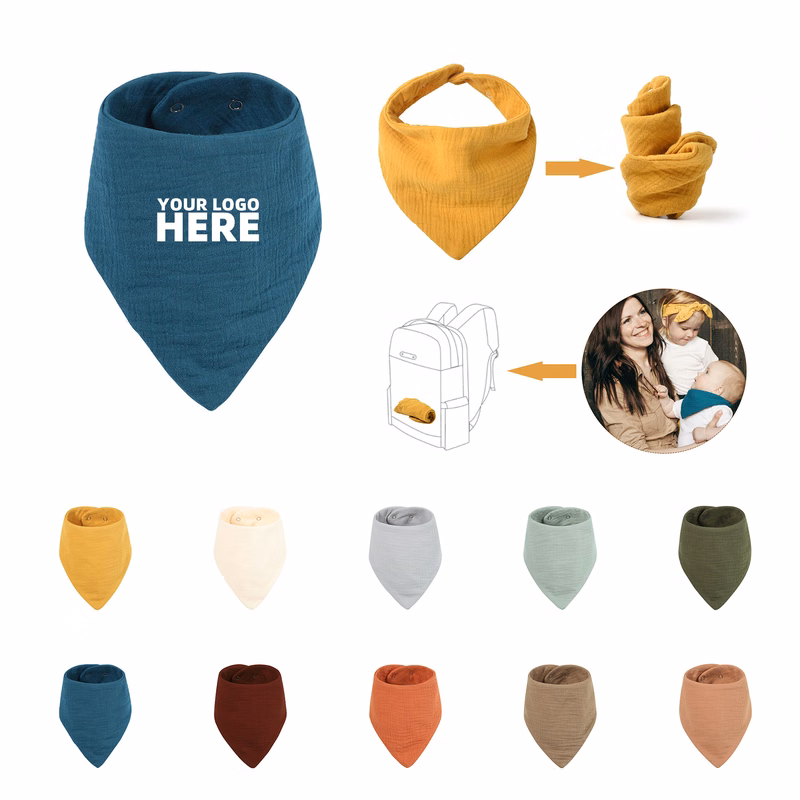 Cotton Soft Trangle Skin  Friendly Baby Bib 