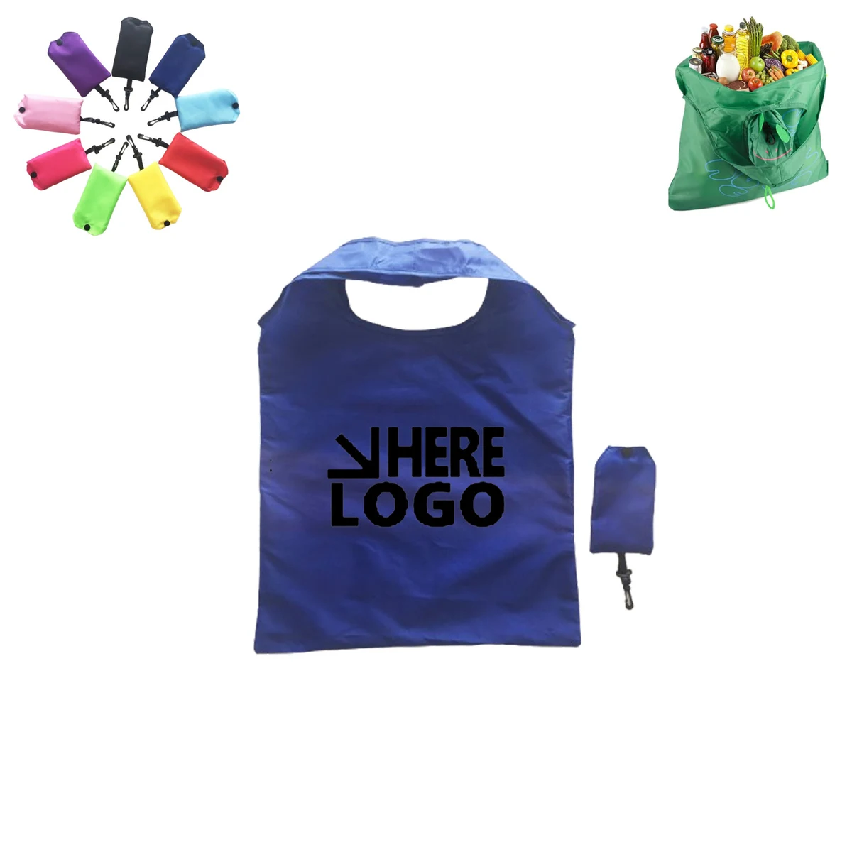 MOQ 100pcs Foldable Polyester Shopping Bags Tote Bag 1