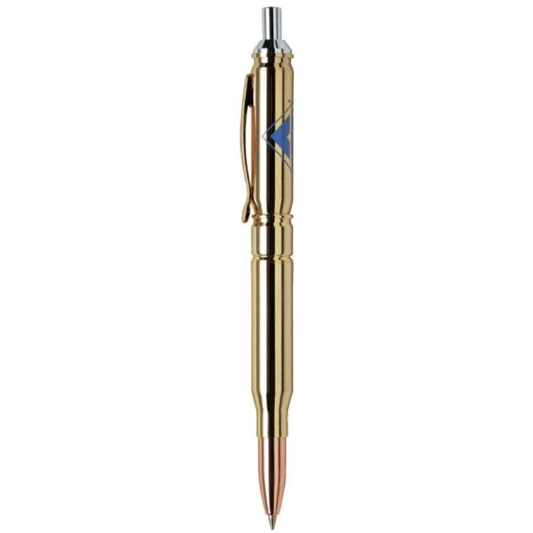 Strike Gold Click Ballpoint Brass Pen 1