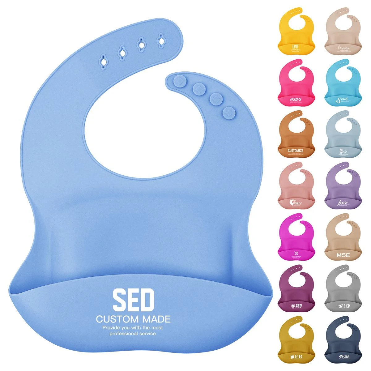 Silicone Baby Bibs 1
