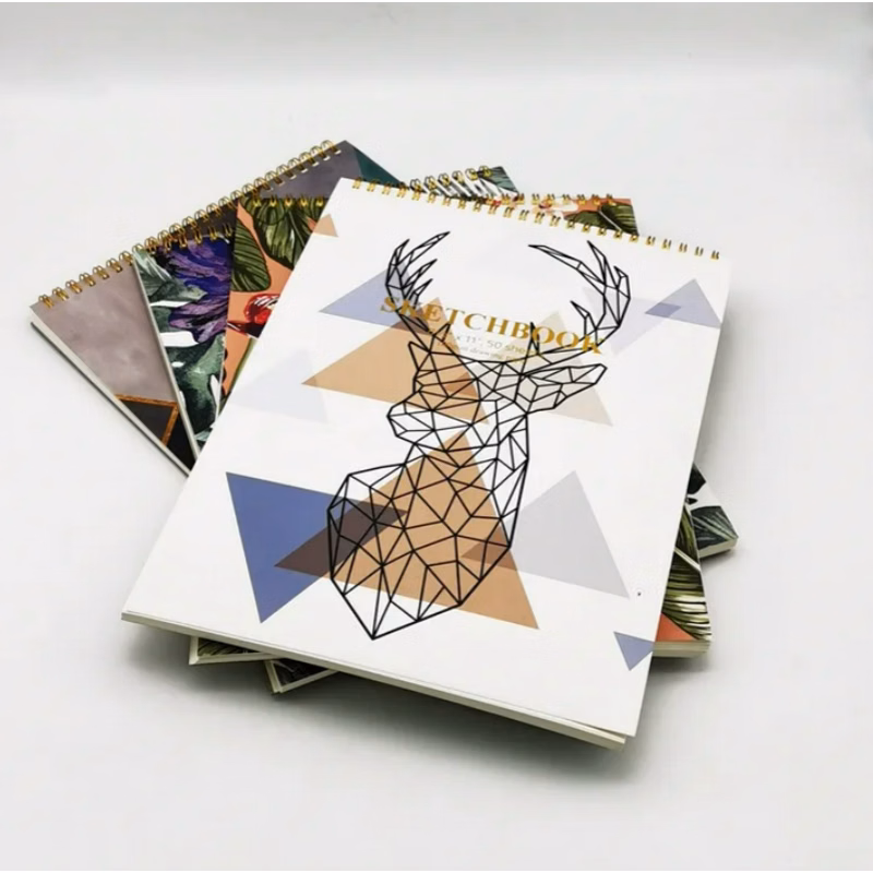 A4 Custom Spiral Binding Sketchbook Drawing Pad Sketch Book