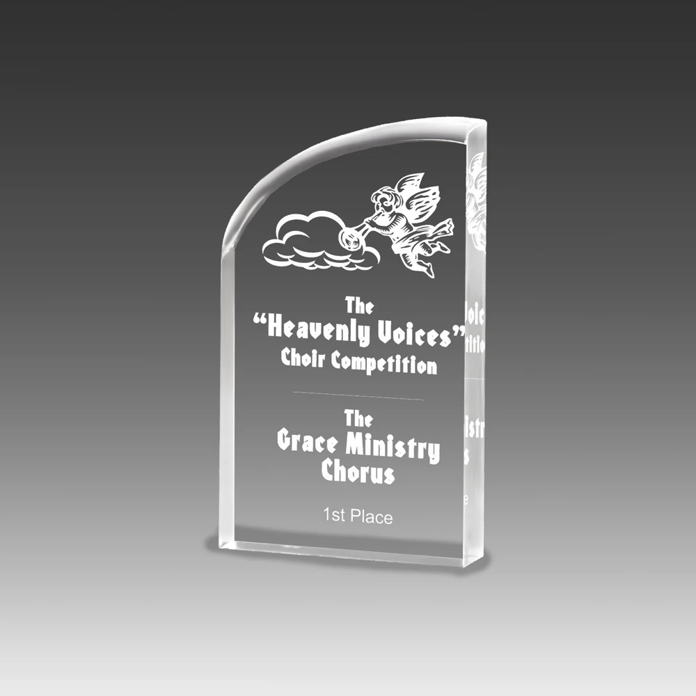 VAE Award w/Smooth Curved Accent (3"x6"x1") 1