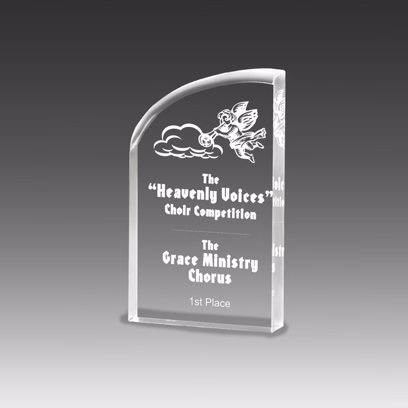 VAE Award w/Smooth Curved Accent (3"x6"x1")