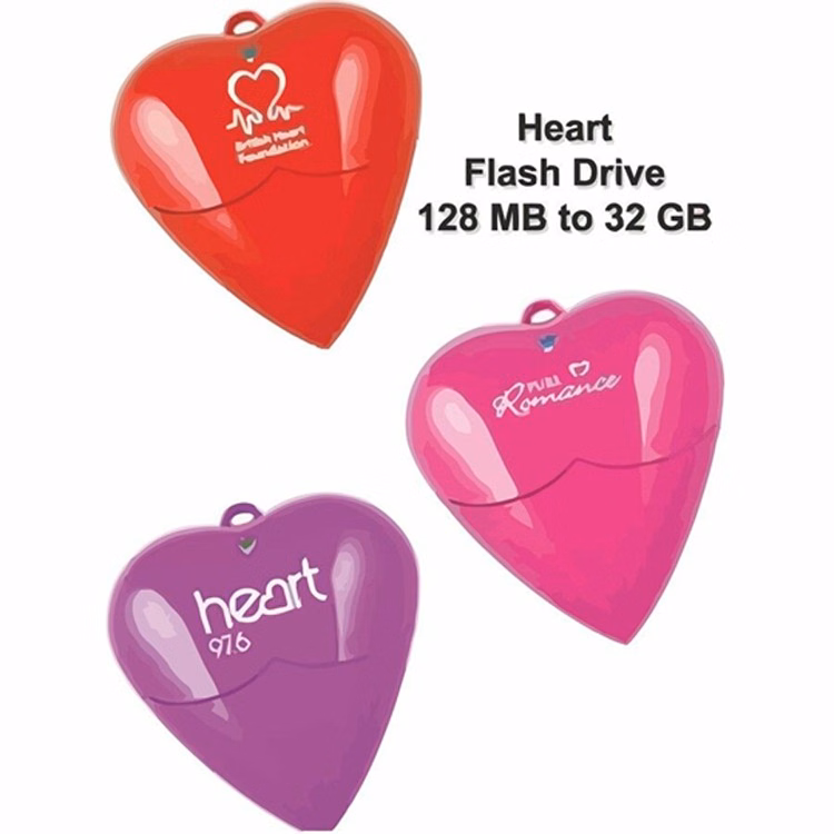 Heart Flash Drive / USB - 4 GB