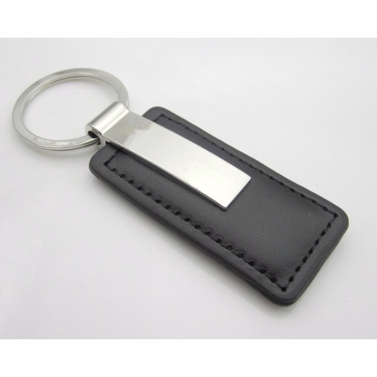 Zinc Alloy PU Leather Key Chains / Rings with Custom Logo