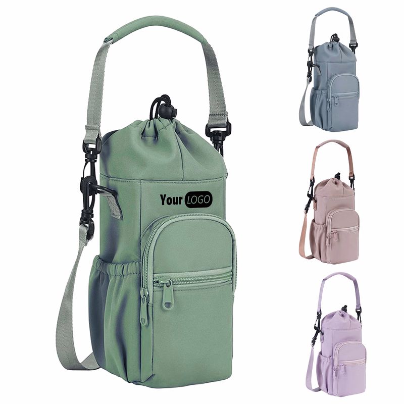 Other Fabric Functional Water Bottle Holder With Storage