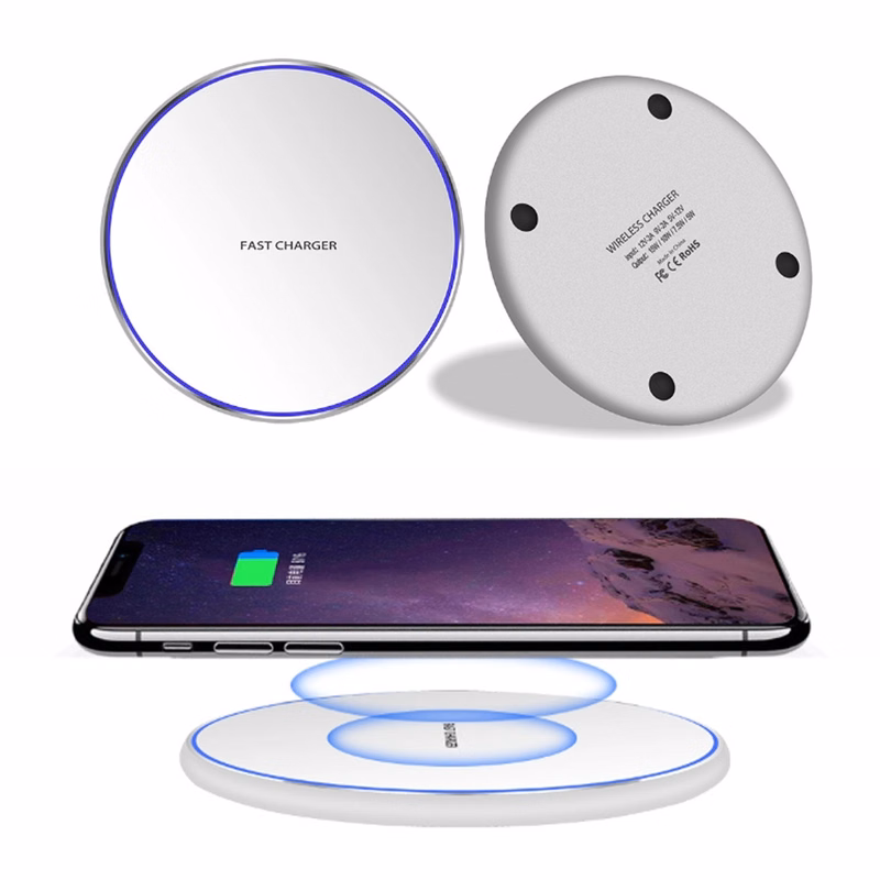 10W Thin Aviation Aluminum Wireless Charger