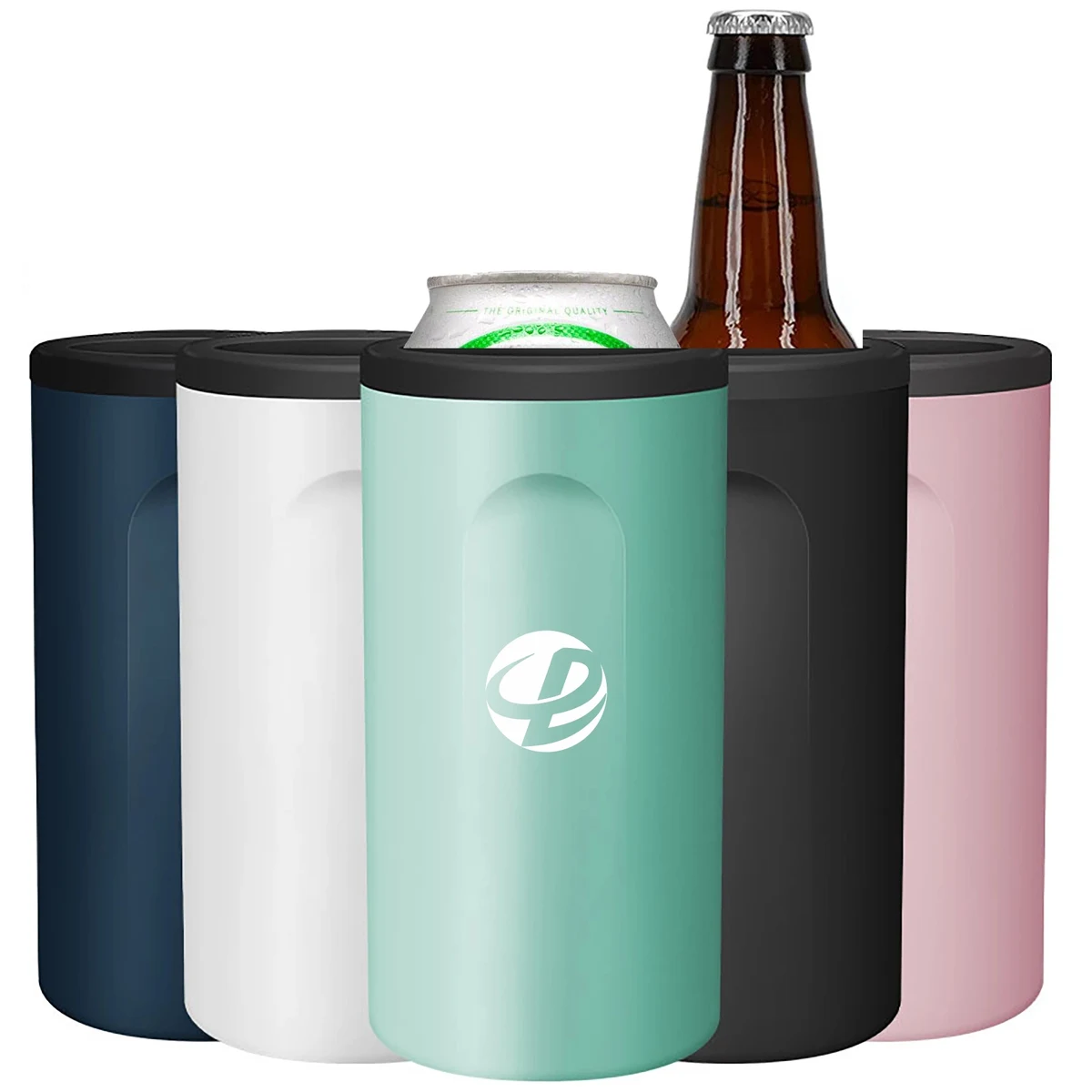 15oz Slim Can Cooler Stainless Steel for Beer Bottle Keeper 1