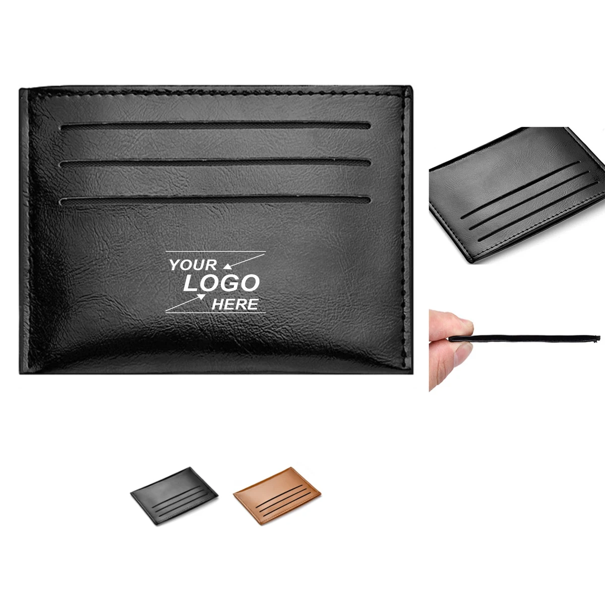 Faux Leather Credit Card Wallet 1