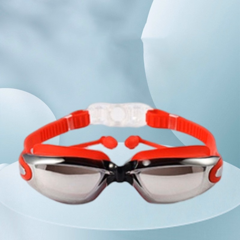 Adult HD Swimming Goggles with Nose Clip Earplugs