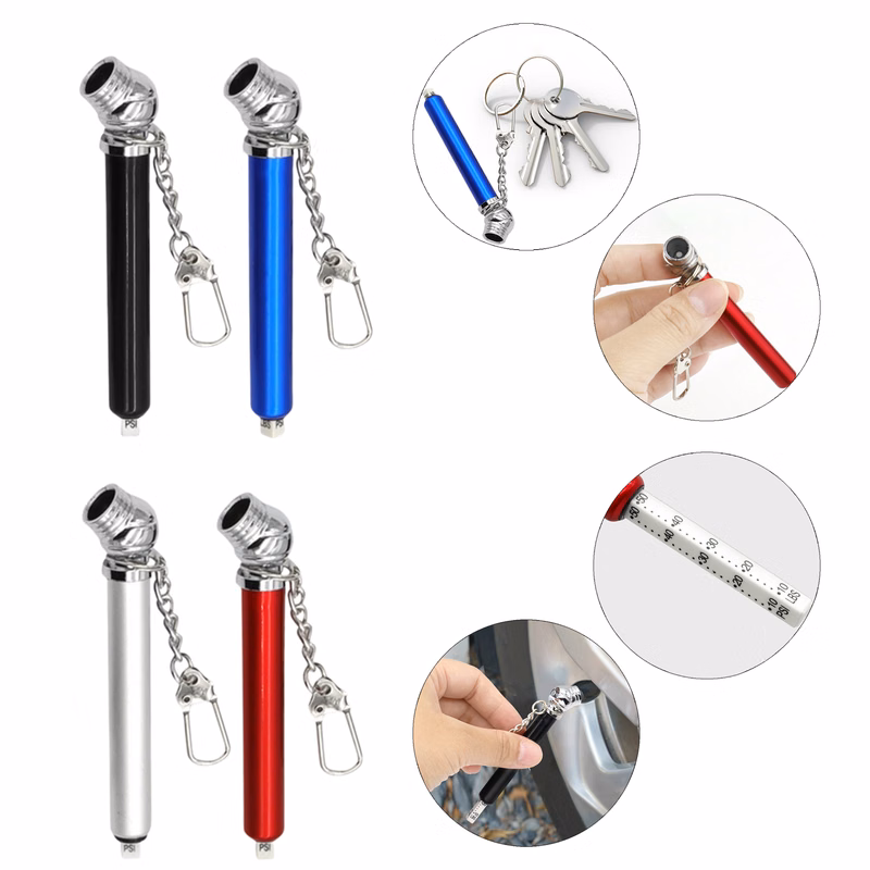 Mini Tire Pressure Pen Keychain