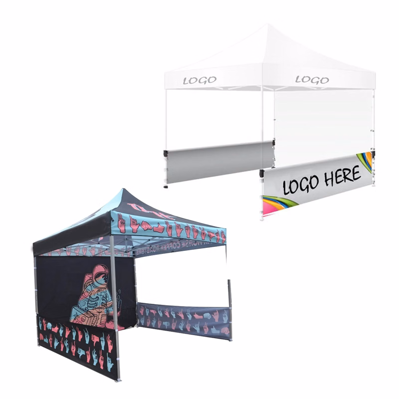10' Square Canopy Tent W/One Full Wall