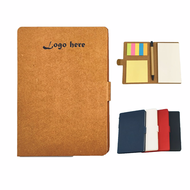 Premium Custom Kraft Notebook and Sticky Notes Corporate Pro