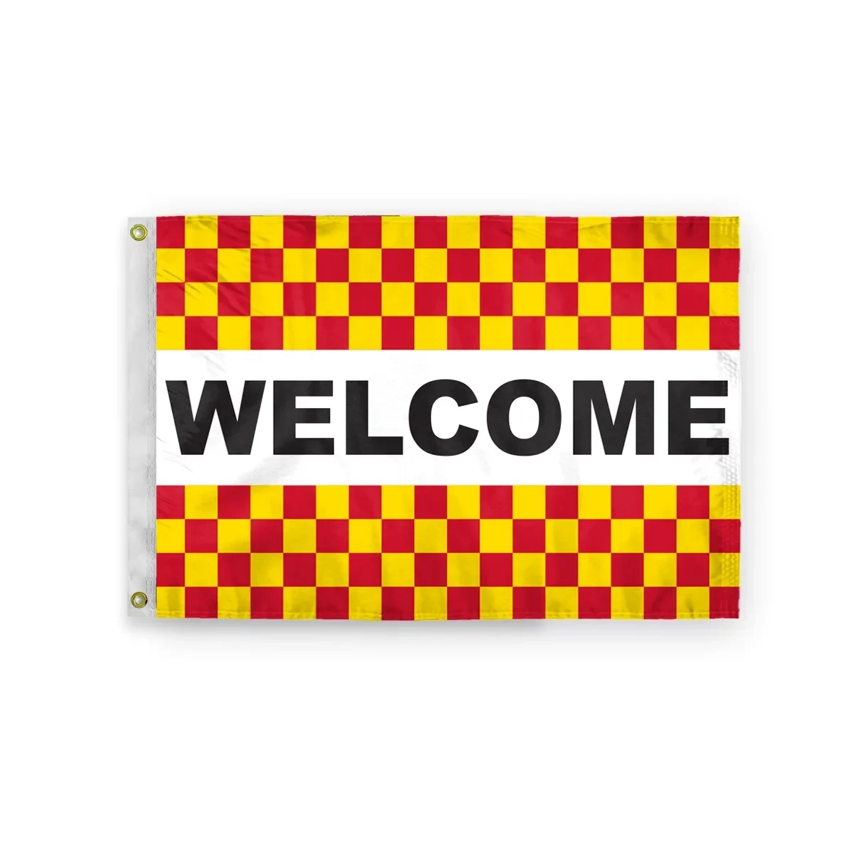 Checkered Message Flag - 4' x 6' 1