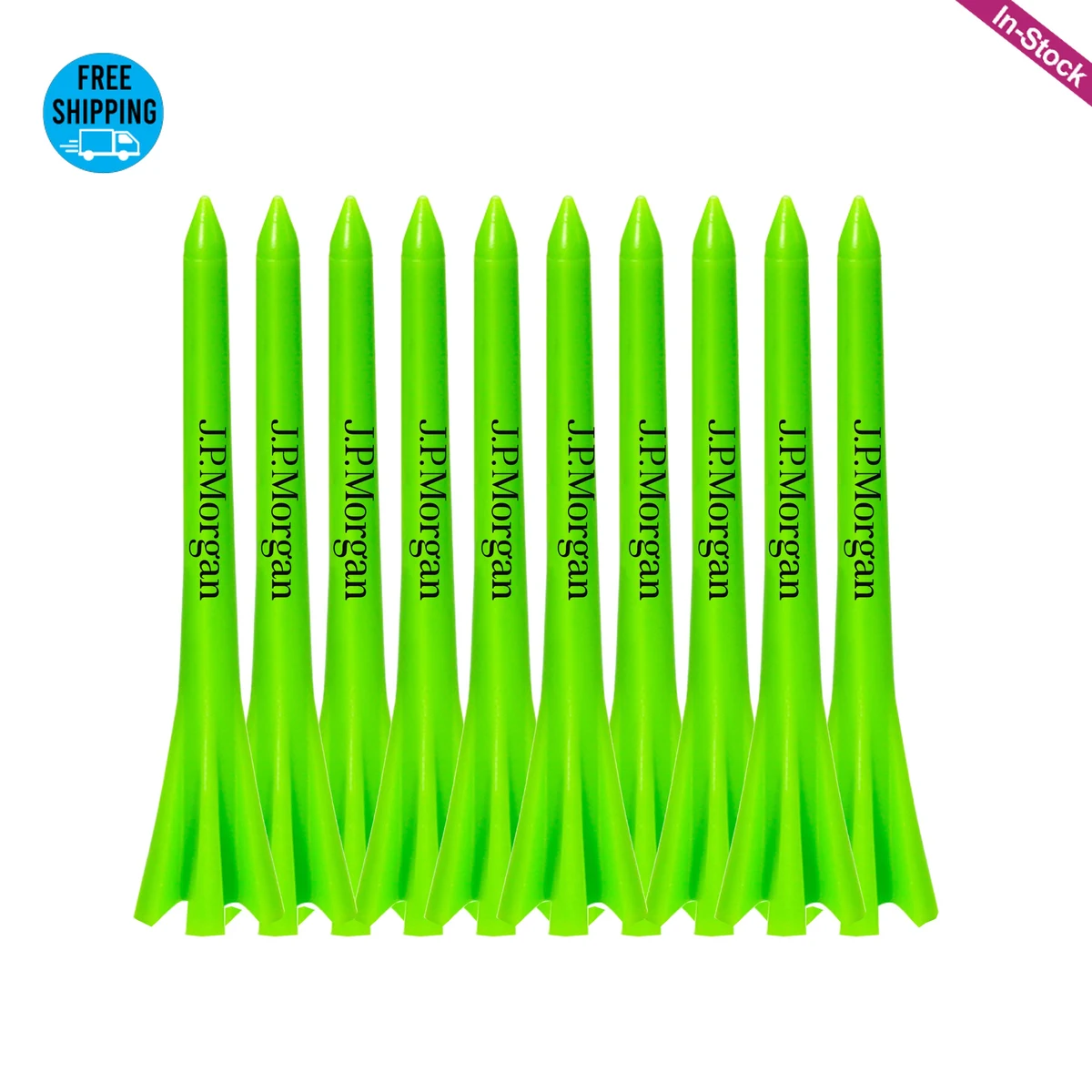 10 Premium Prong Golf Plastic Tees 2-3/4'' 1