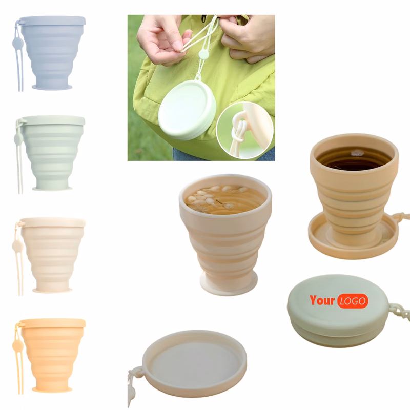 Foldable Portable Outdoor Silicone Water Cup