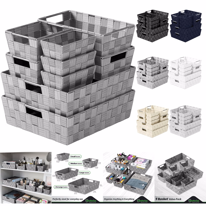 Closet Organization And Storage (Set of 9)