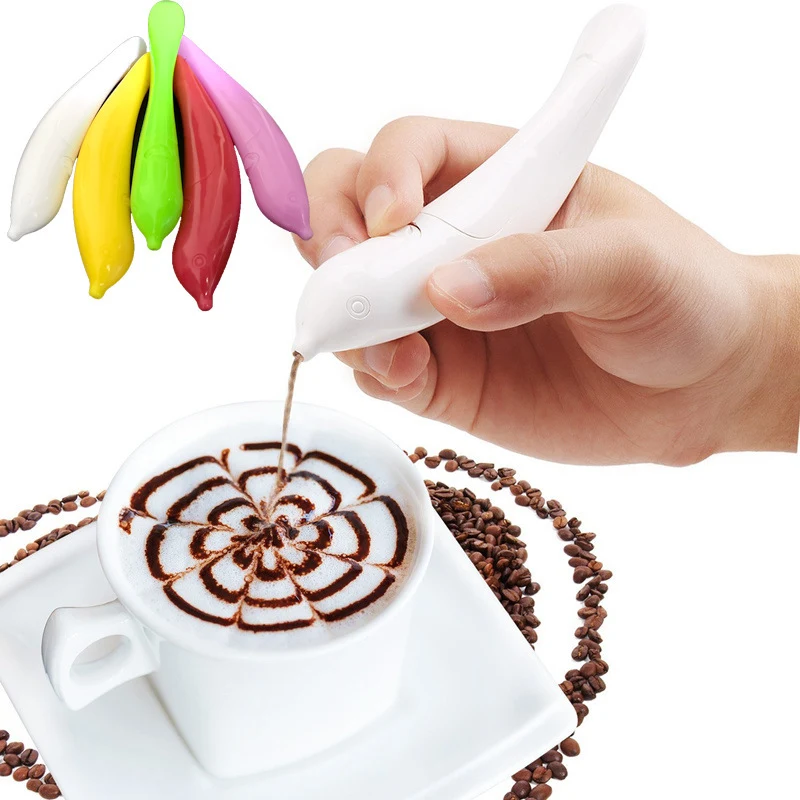 Latte Art Electrical Coffee Carving Pen 1