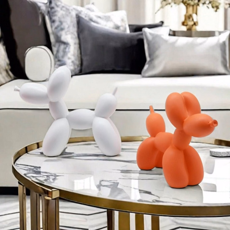 Resin Balloon Dog Sculpture Decor