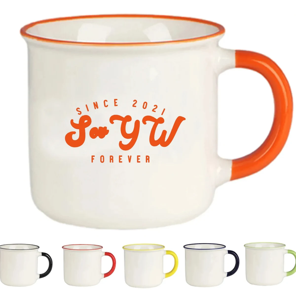 14 oz Coloured High End Ceramic Mug 1