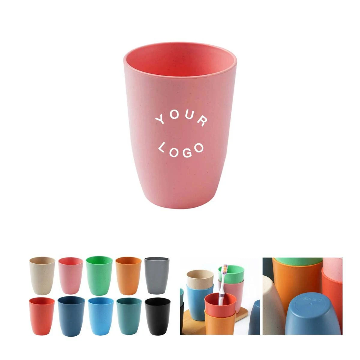 Reusable Wheat Straw Cup Lightweight 12oz 1
