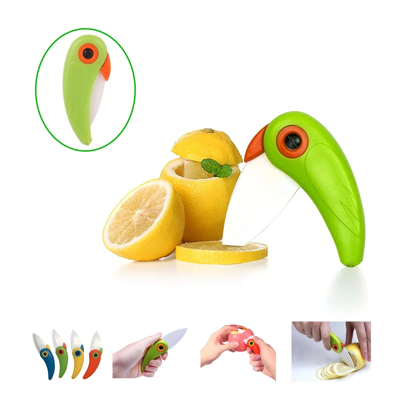 Cute Bird Shape Ceramic Knife 1
