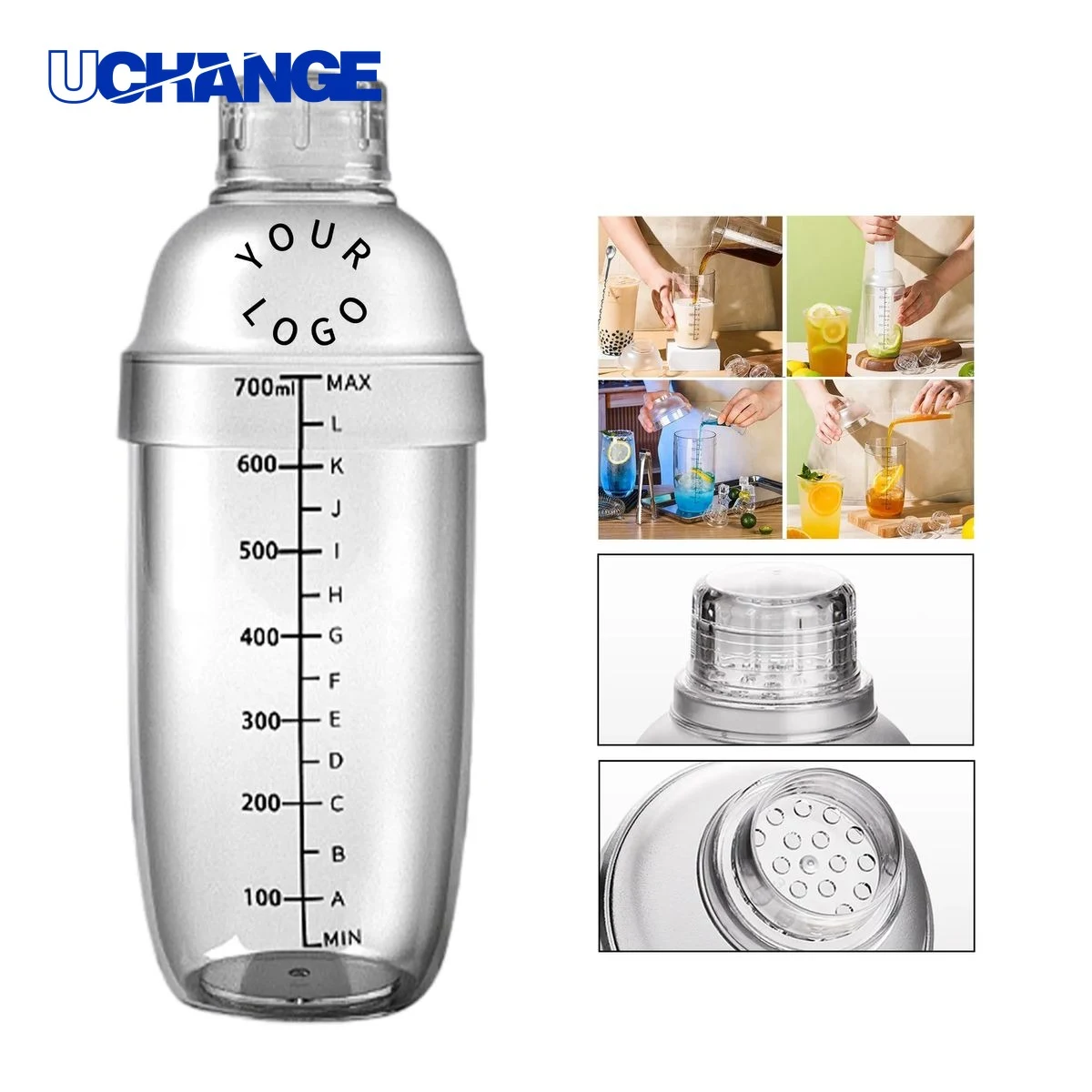 Cocktail Shaker Tool 24oz Black 1