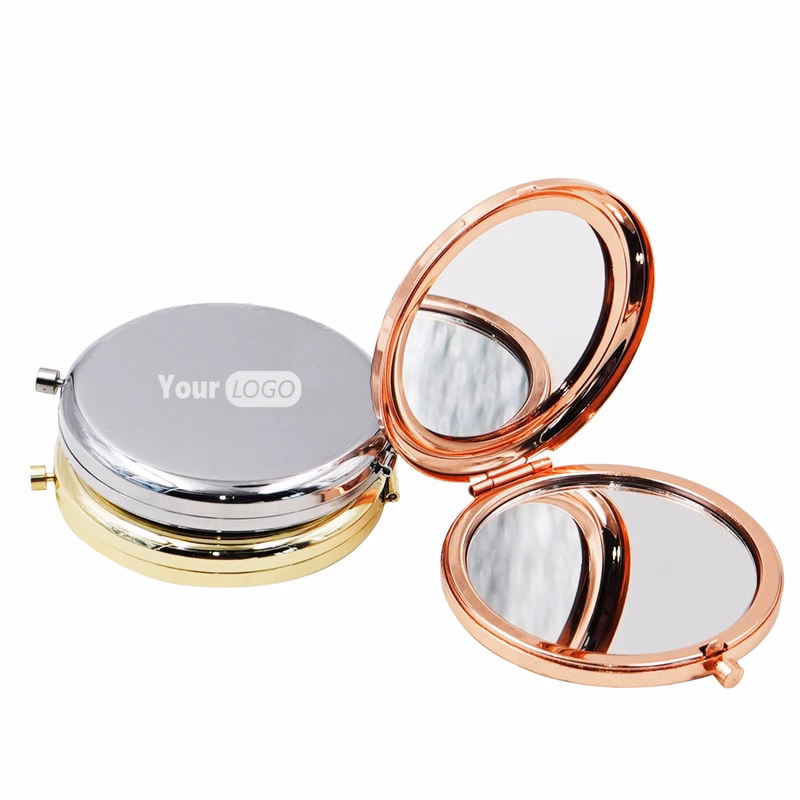 Compact Mirror Bulk Round Double Sided DIY Gifts Engraved