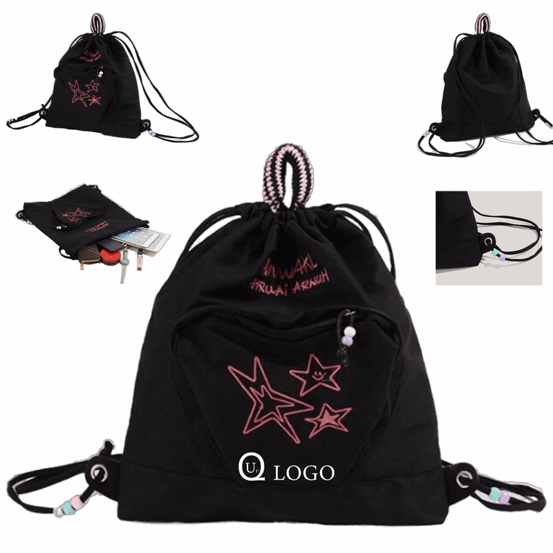 15.35X1.97X17.32 Inch Terylene Drawstring Backpack