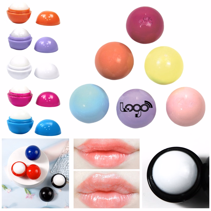 Nourishing Fruit Lip Balm in Fun Round Shape for Soft Lips