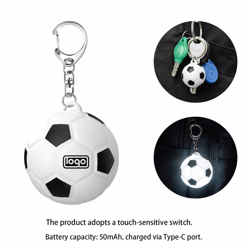 Football-Shaped Keychain Flashlight