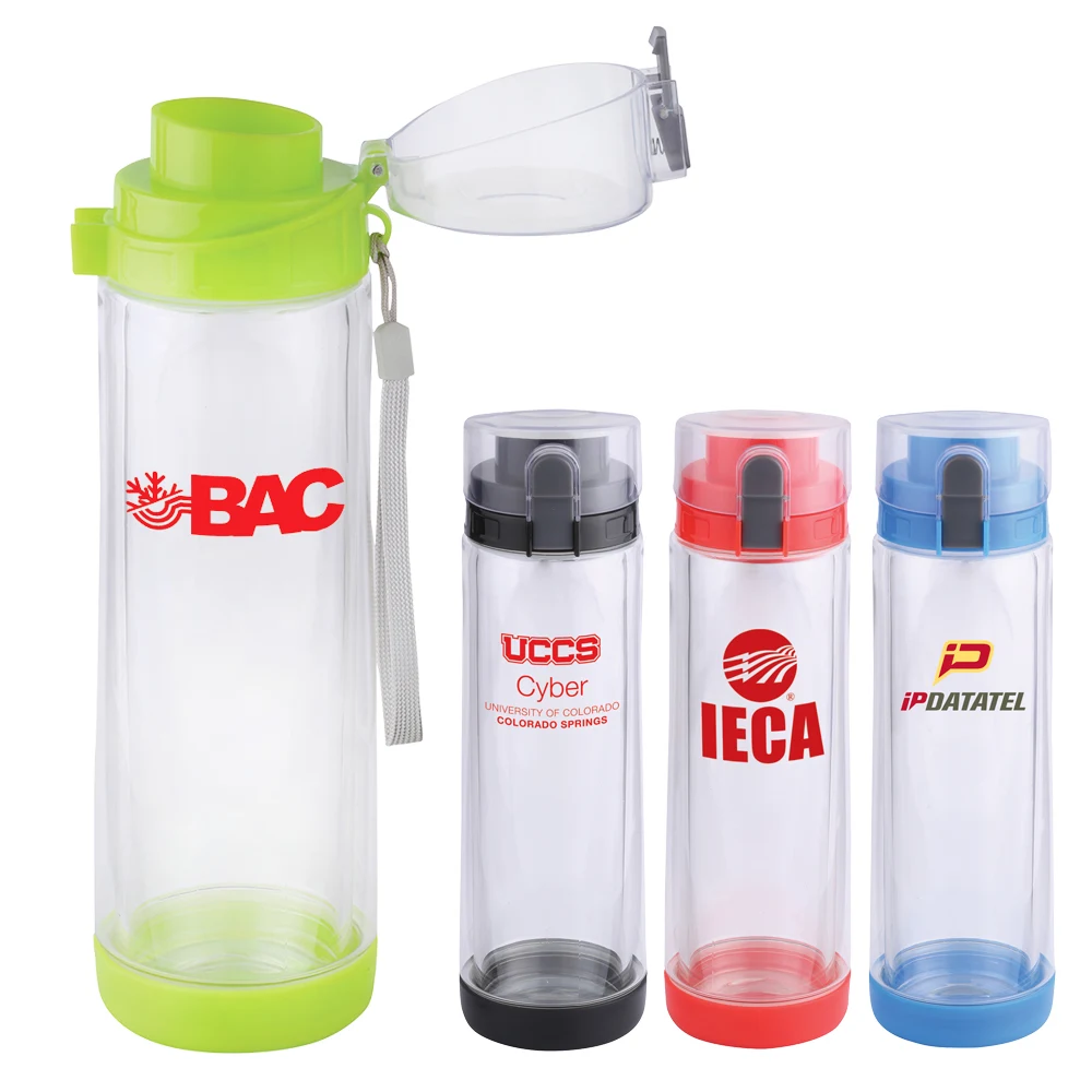 20 Oz. Double Wall Glass Bottle w/Tritan Exterior 1