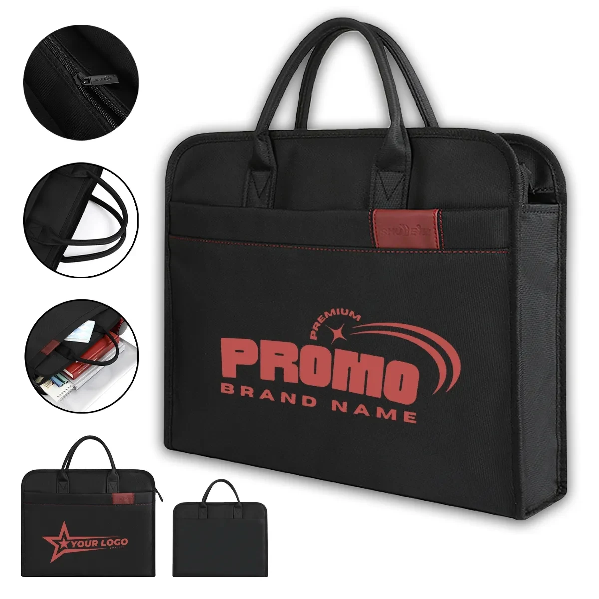 15.6 Inch Large Capacity Laptop Tote Bag Document Briefcase 1