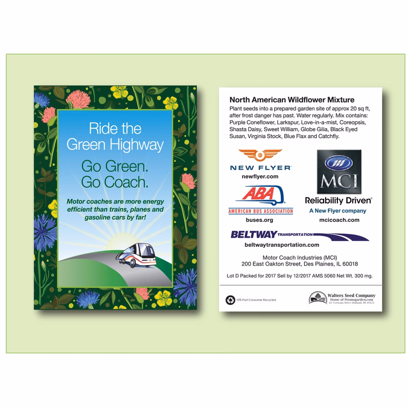 Standard Size Custom Design Seed Packet 3.25" x 4.5"