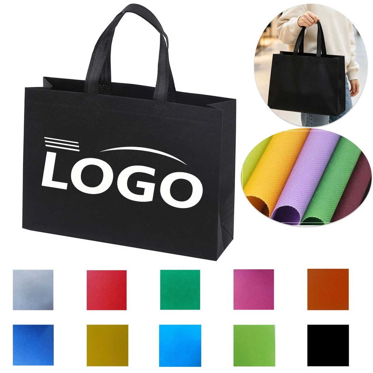 MOQ 10 Large Laminated Non-Woven Bag 1