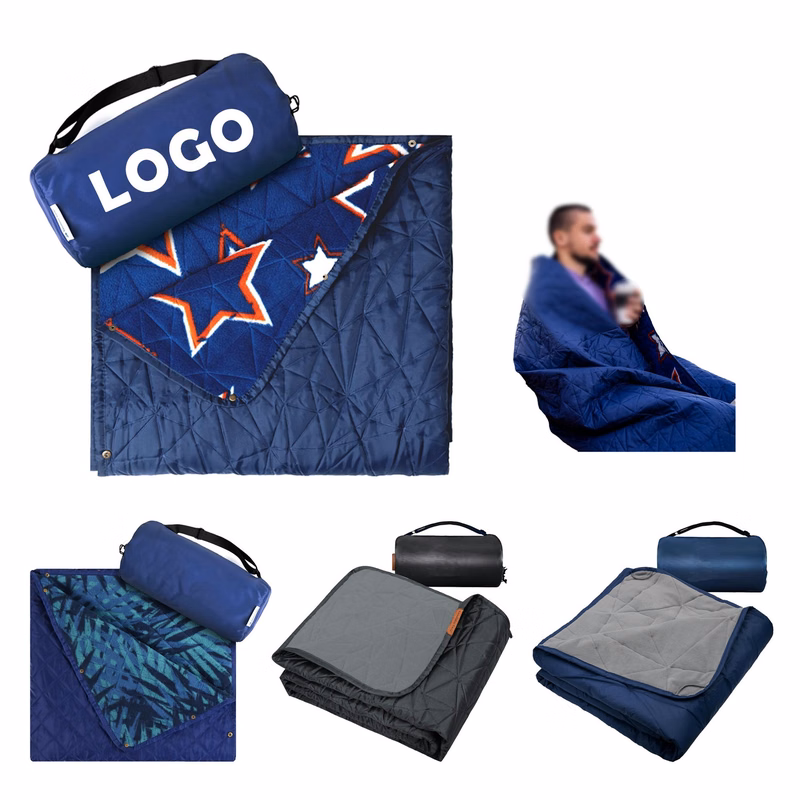 Polar Fleece Camping Blanket Picnic Mat