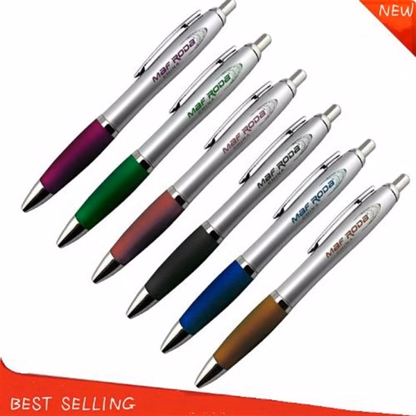 Promotional ballpoint pen with grip