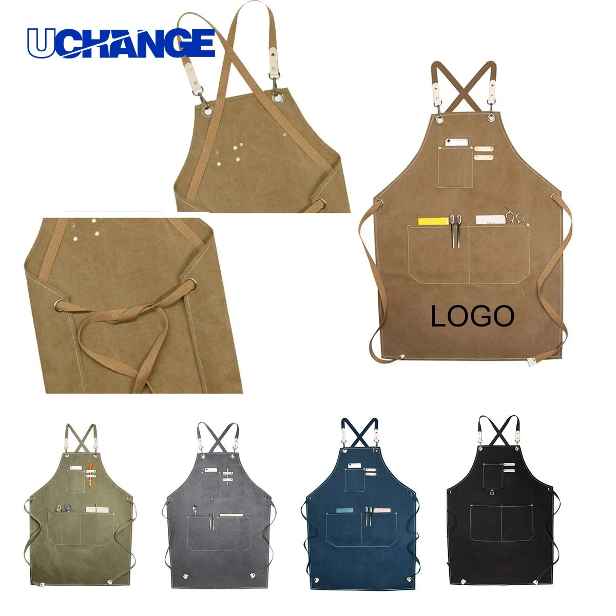 Canvas Multifunction Work Apron 1