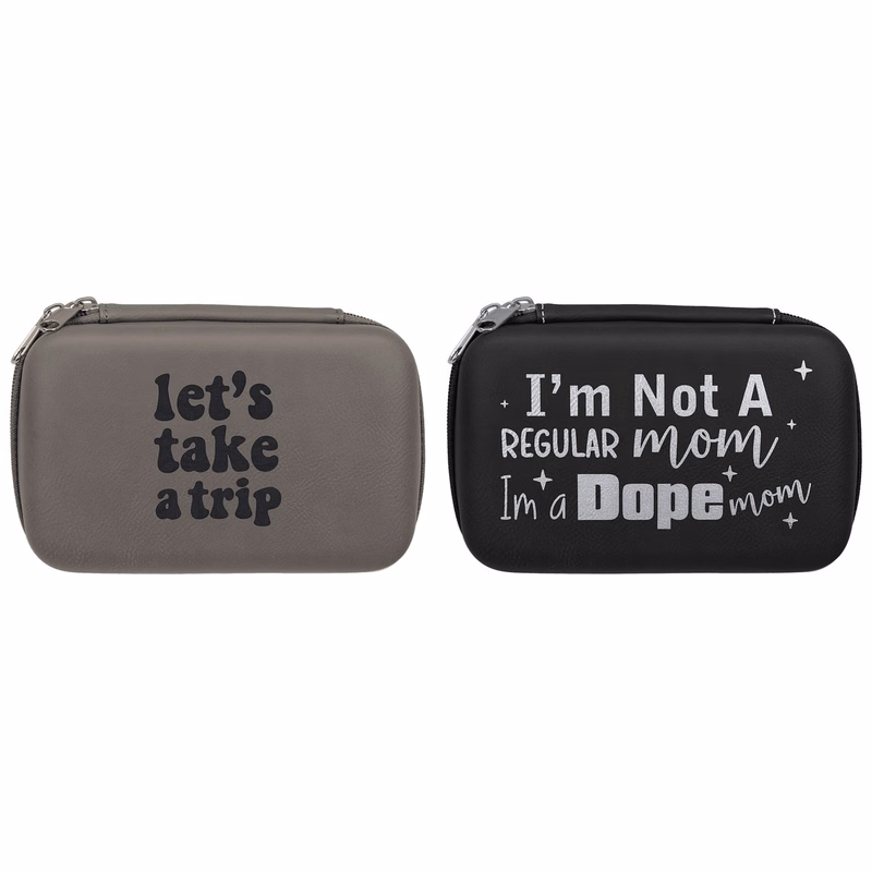 7" x 4" x 2 1/2" Leatherette Travel Case with Odor-Control Liner