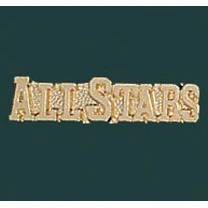 All Stars Metal Chenille Letter Insignia Pin 1