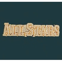 All Stars Metal Chenille Letter Insignia Pin
