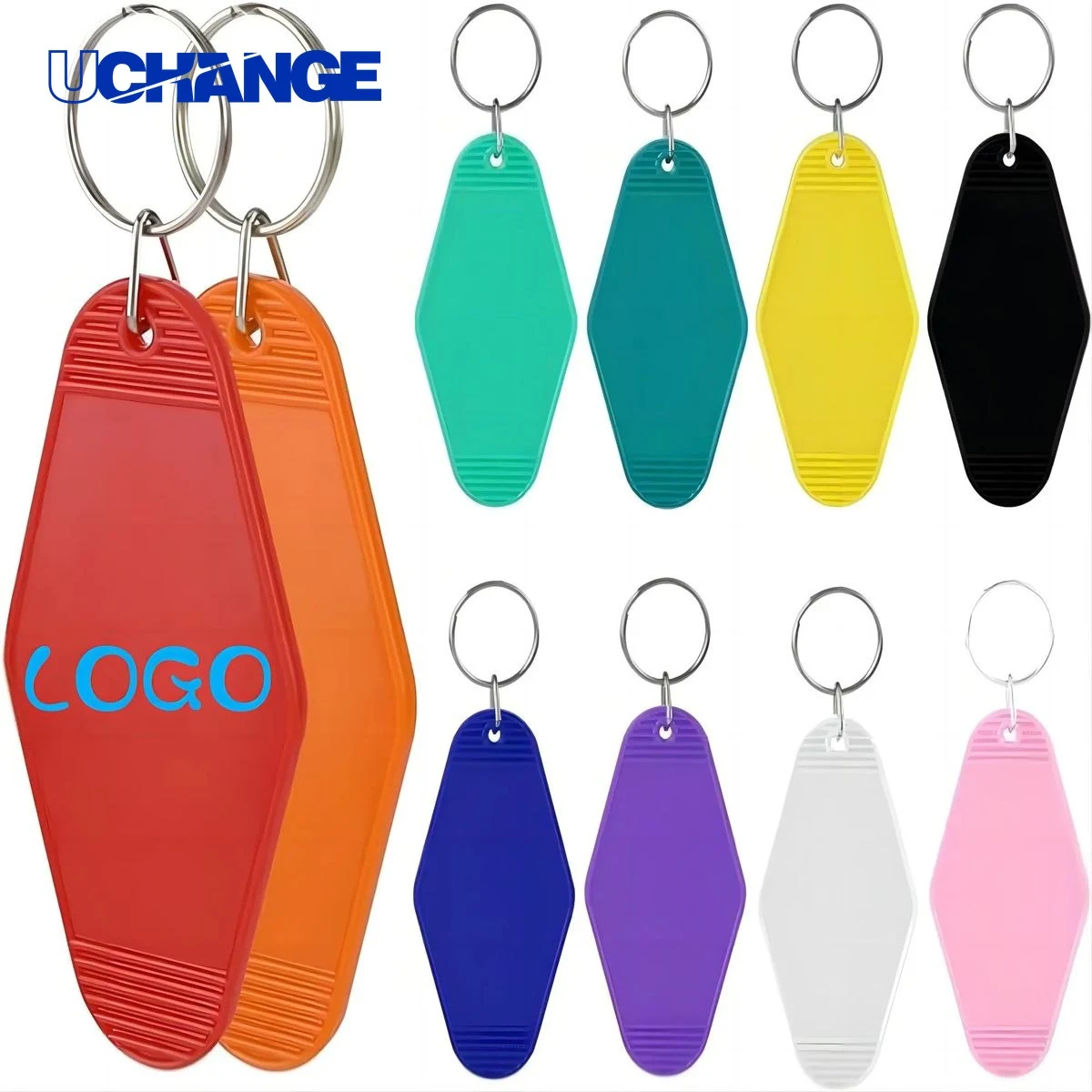 Rhombus Motel Keychain Tag 1