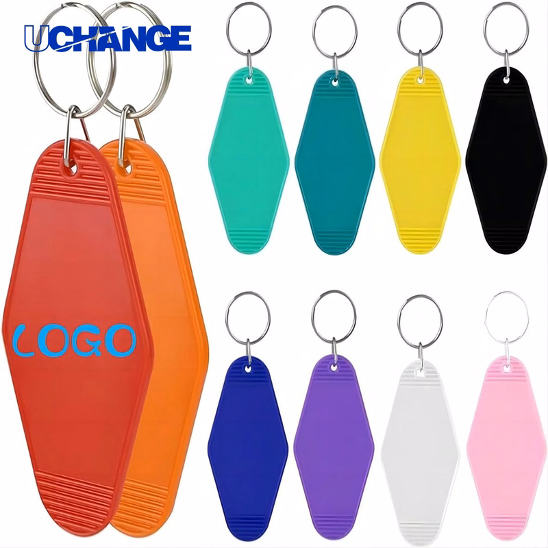 Rhombus Motel Keychain Tag