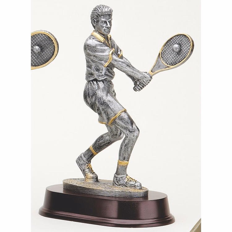 10" Tall Tennis Male Figure Award