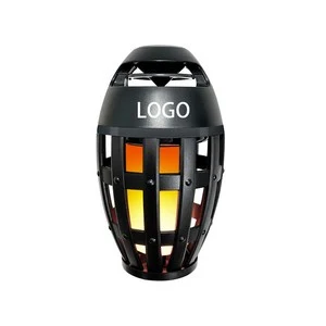 Portable Speaker With LED Flame Light 1